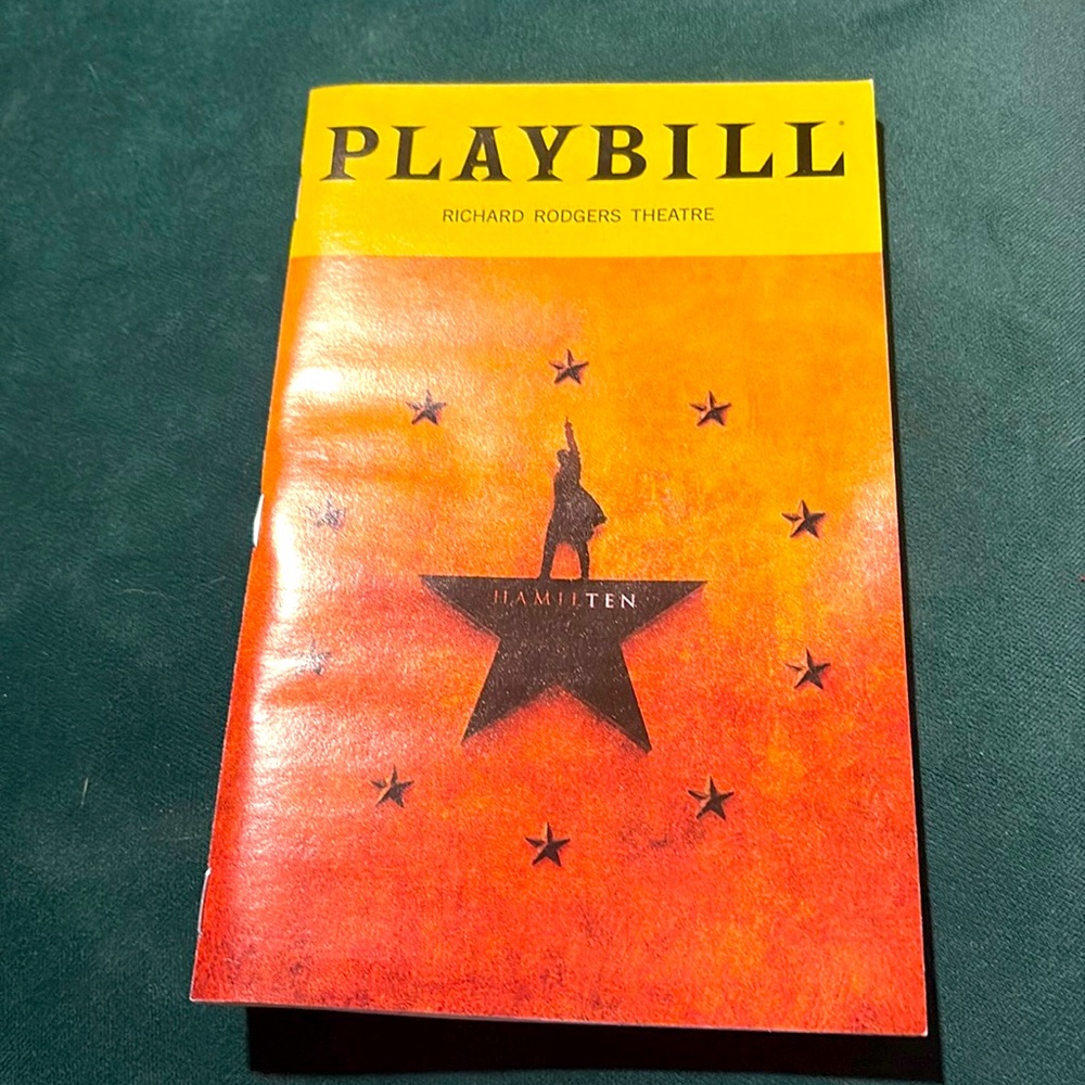 Hamilton Broadway playbill with Lesile Odom Jr. +Bonuses